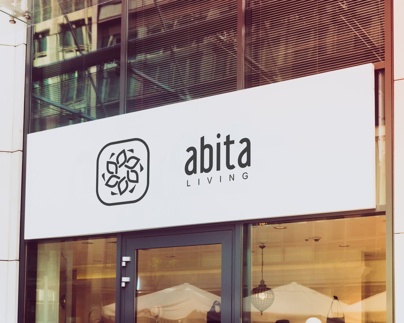 Abita sign on a building facade