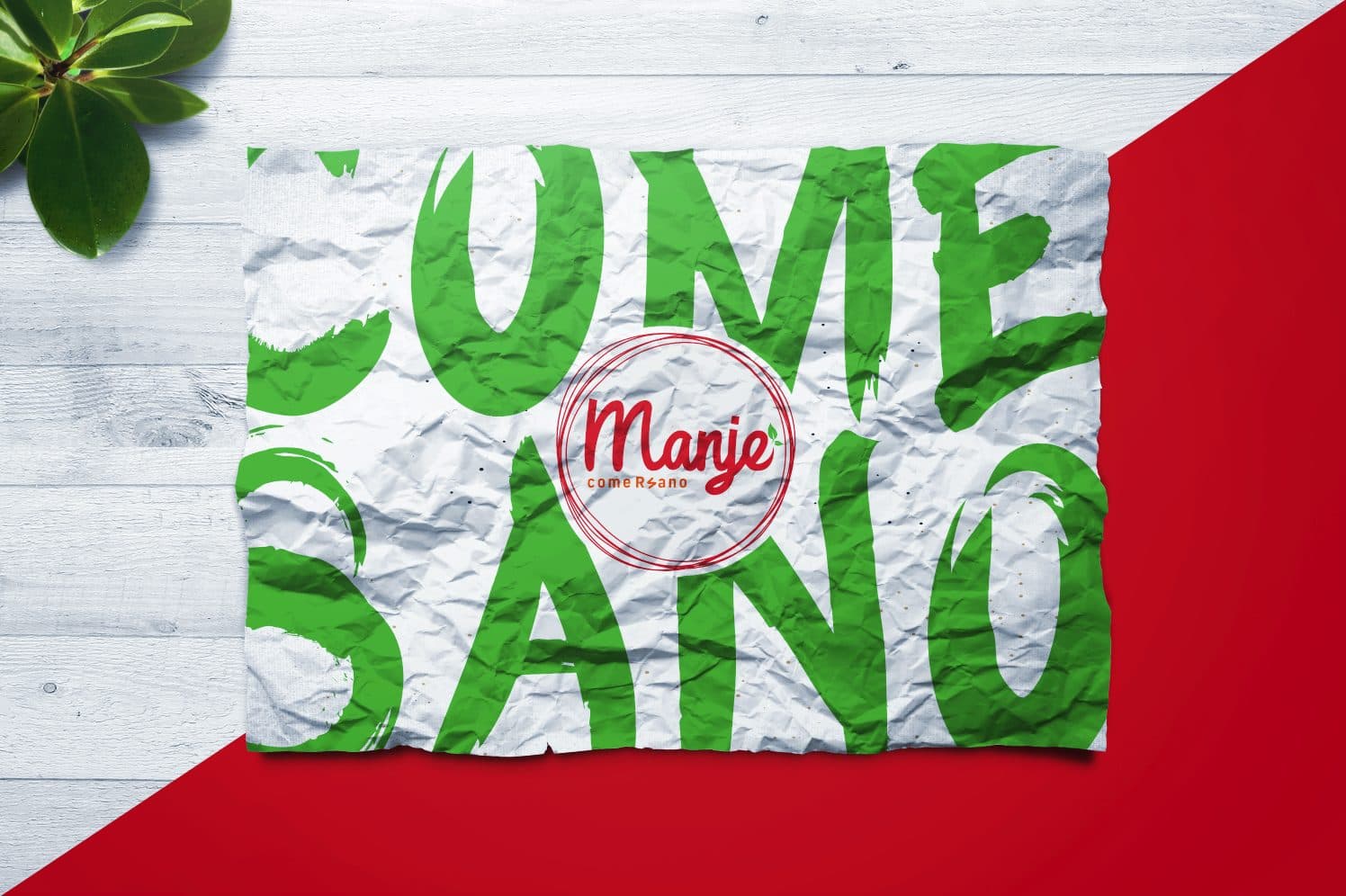 Cartel «Come sano» de Manje