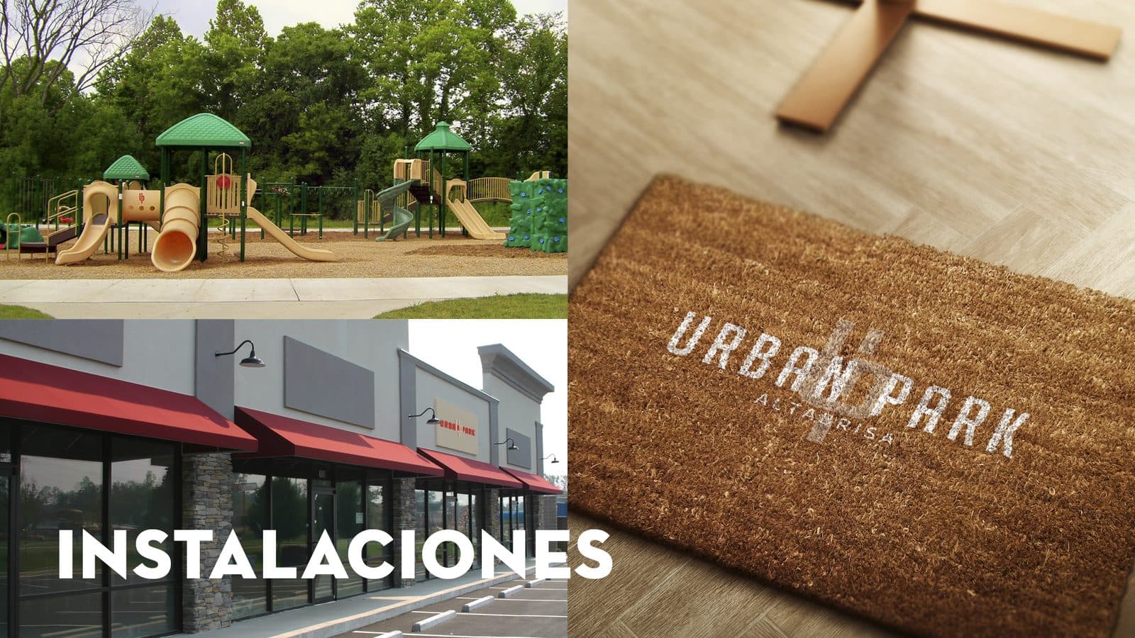 Instalaciones de Urban Park con la marca aplicada